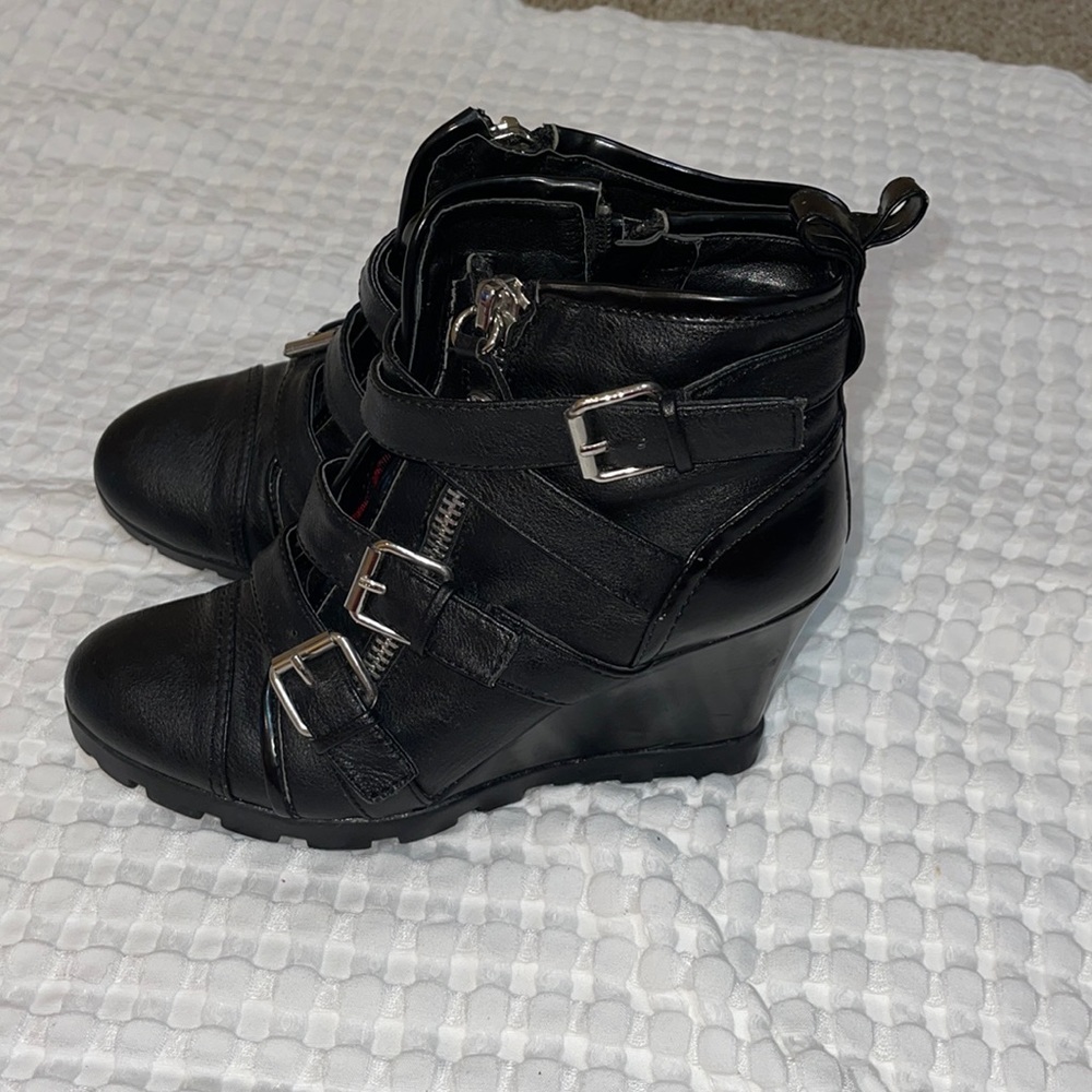 Guess Booties Wedges 8M Black